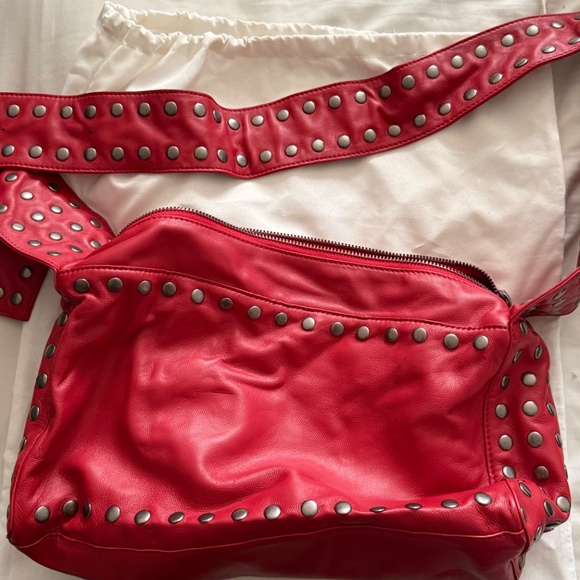 Zara X Harry Lambert Red Bag - Picture 2 of 5